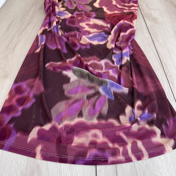 NWT Anthropologie Ruched Side-Slit Maxi Skirt Size XL Vamp Romantic / Glamoratti - Picture 5 of 14